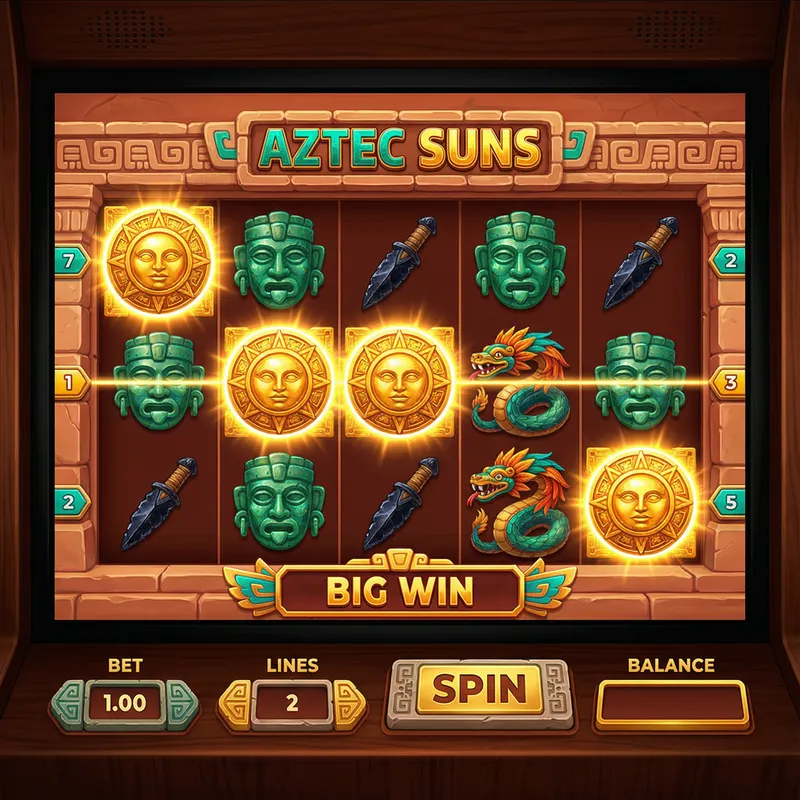 Tragamonedas aztecas con símbolos del sol y Quetzalcóatl en Diamonds Casino México